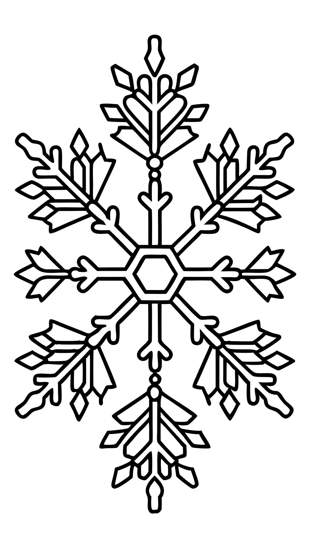 coloriages de flocon de neige imprimables